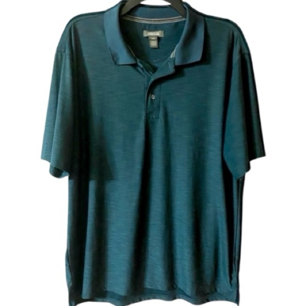 Kenneth Cole Reaction Polo Shirt, Sz  M, Caribbean, Dark teal, Classic, Golf